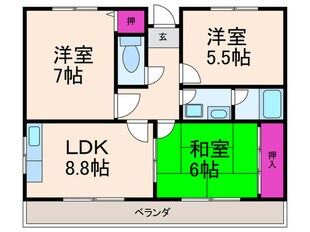 グレイス竹の内の物件間取画像